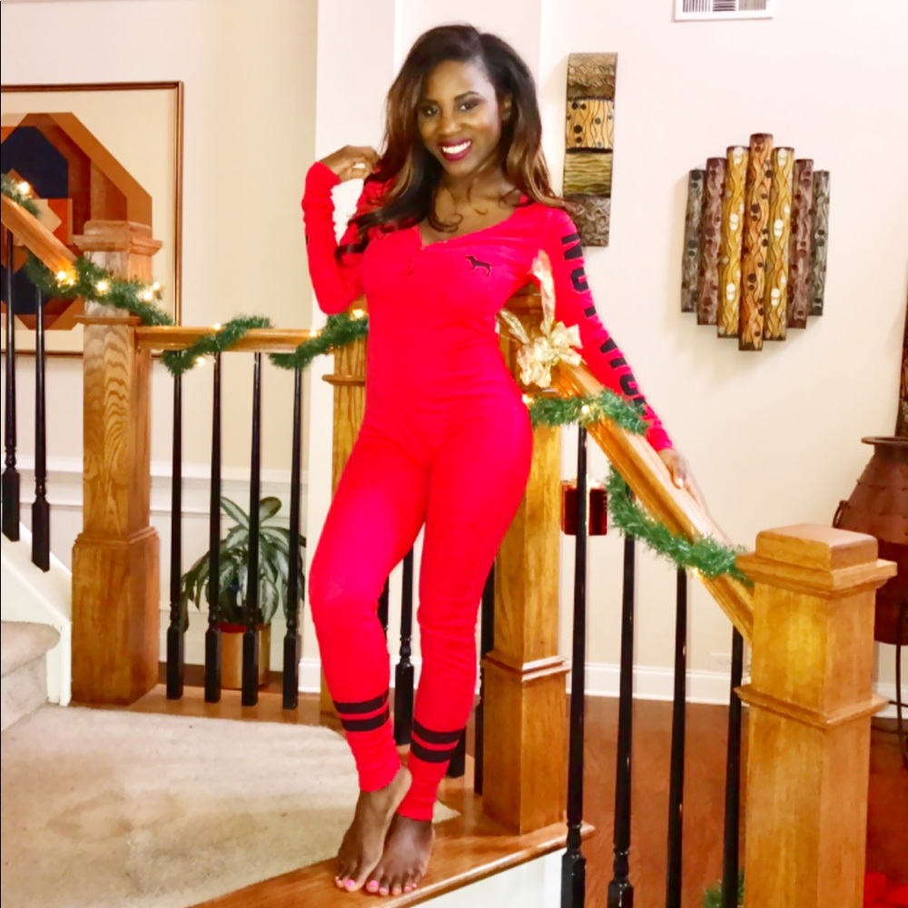 Red Victoria Secret Onesie